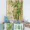 Designart - Detail of Dark Green Bamboo II - Traditional Print on Natural Pine Wood